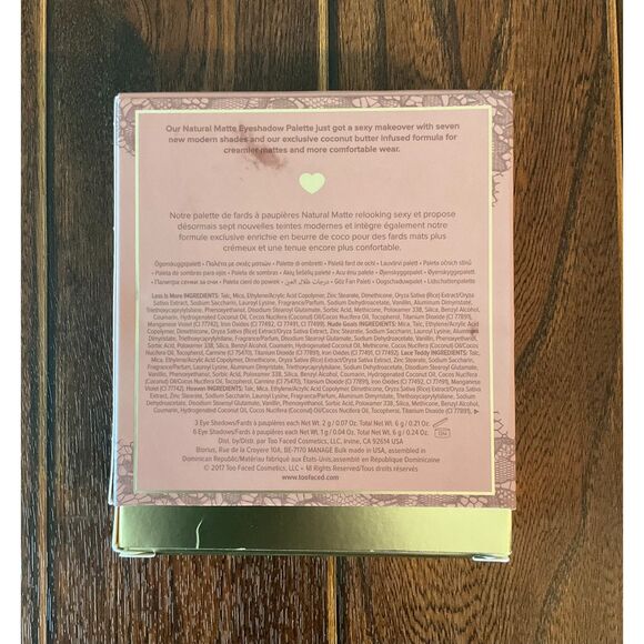 Too Faced - Natural Matte - Eyeshadow Palette - RARE DISCONTINUED - Brand New! - Picture 7 of 8